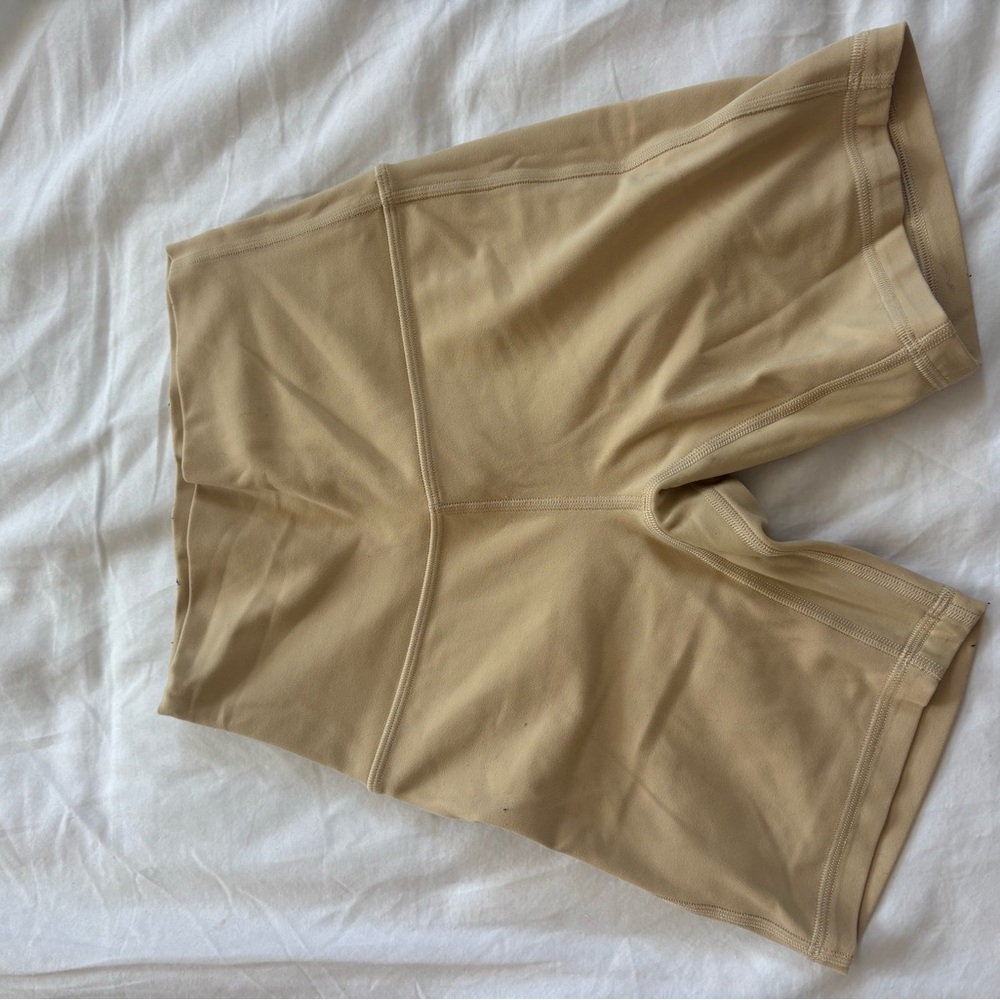 lululemon athletica Beige Bike Shorts